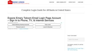 Expore Emery Telcom Email Login Page Account - Sign In to Phone ...