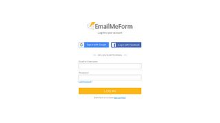 Log in - EmailMeForm