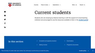 Current students | University of London