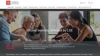 University of London International Programmes - LSE