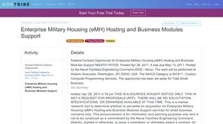 Enterprise Military Housing (eMH) Hosting and Business Modules ...