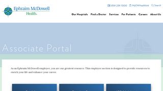 Associate Portal | Ephraim McDowell Health