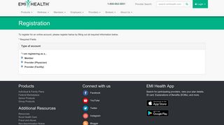 EMI Health | Registration