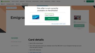 Emigrant Direct Credit Card Review | NerdWallet