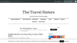 E-Miles Review: An Easy Way to Earn FREE Miles - The Travel Sisters