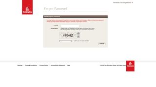 Forgot Password | Login | Emirates Travel Agents