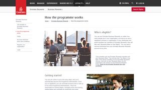 How the programme works | Business Rewards | Emirates