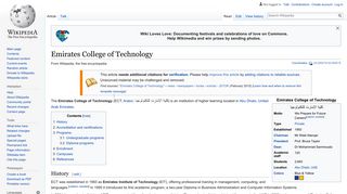Emirates College of Technology - Wikipedia