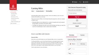 Earning Miles | Emirates Skywards | Emirates