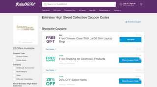33% Off Emirates High Street Collection Coupon, Promo Codes