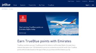Emirates | TrueBlue | JetBlue - Sign In