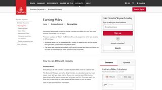 Earning Miles | Emirates Skywards | Emirates Australia