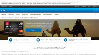 Emirates Citi World Mastercard® - Citibank