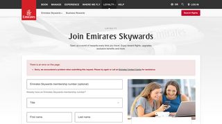 Join Emirates Skywards | Emirates United Kingdom