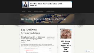 Accommodation | Truth about Emirates Airline Management