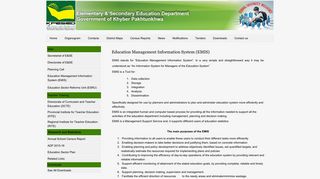 Education Management Information System (EMIS) - Elementary ...