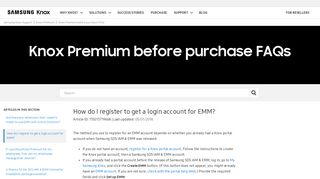 How do I register to get a login account for EMM? – Samsung Knox ...