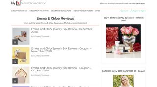 Emma & Chloe Reviews | MSA - My Subscription Addiction