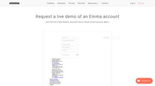Get Started - Email Marketing Contact Form | Emma Email Marketing