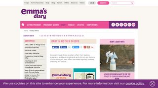 Mother and Baby Offers & Shopping Deals | Emma's Diary