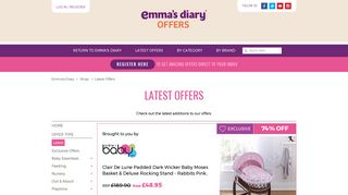 Latest Offers | Emma's Diary
