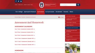 Assessment and Homework - Emmaus College Rockhampton