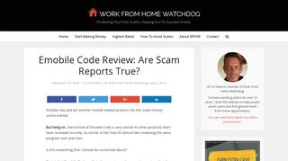 Emobile Code Review: Are Scam Reports True? | Work From Home ...