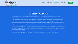 Programs – eMode Learning Foundation