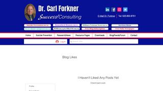 emorrison | Blog Likes - Dr. Carl Forkner