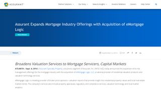 Assurant Expands Mortgage Industry Offerings with Acquisition of ...