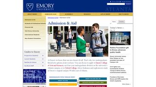 Admission to Emory | Emory University