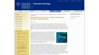 Emory LITS: Information Technology | Blackboard, LearnLink, Insight ...