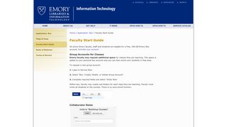 Emory LITS: Information Technology | Faculty Start Guide