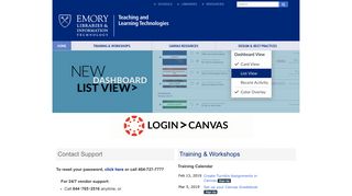 Canvas Login & Support - Teaching & Learning Technologies - Emory ...