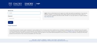 Web Login Service - Emory University