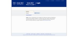Emory | Login - Emory University
