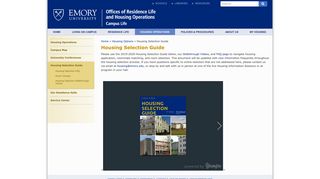 Housing Selection Guide - Residence Life and Housing Operations