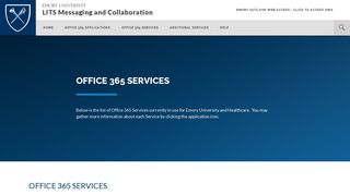 Office 365 Services | Emory University | Atlanta GA - Emory LITS