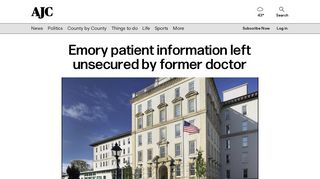 Emory patient information left unsecured by former doctor - AJC.com