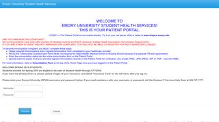 Your Patient Portal - Emory University