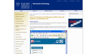 How To Connect to F5 Firepass VPN: Internet ... - Emory University