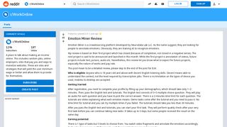 Emotion Miner Review : WorkOnline - Reddit
