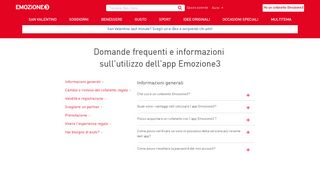 Domande frequenti utilzzo app - Emozione3