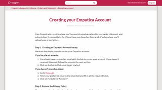 Creating your Empatica Account – Empatica Support