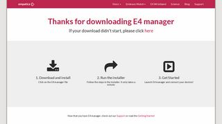 Download E4 manager for Windows and macOS X - Empatica