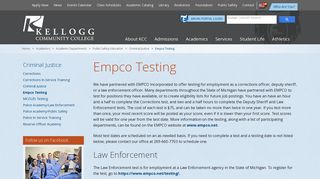 Empco Testing | Kellogg Community College