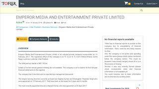 Emperor Media And Entertainment Private Limited - Financial Reports ...