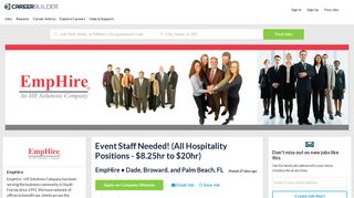 Event Staff Needed! (All Hospitality Positions - $8.25hr to $20hr) Jobs ...
