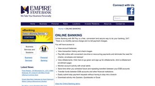 ONLINE BANKING :: Empire State Bank