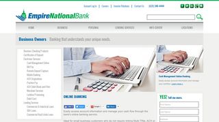 Online Banking for Business Owners - Empire National Bank